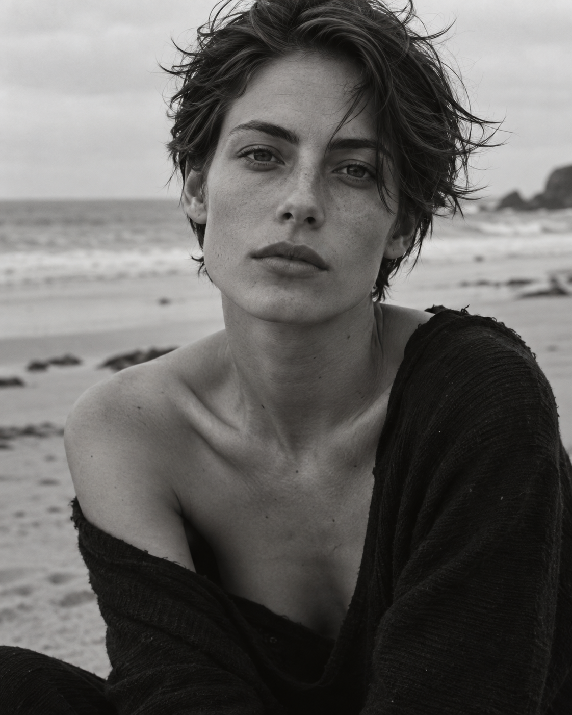 Monochrome — Editorial Portrait Generator Ultra